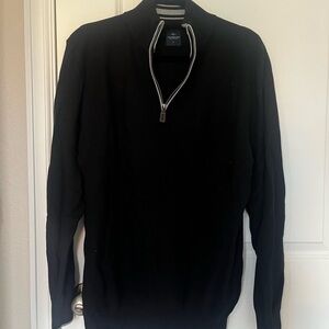Tailorbyrd Black Zip Up Sweater Classic Style​